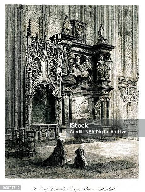 ルイスデ Breze の墓でフランスのルーアン大聖堂 - 上流階級のベクターアート素材や画像を多数ご用意 - 上流階級, カトリック, バシリカ