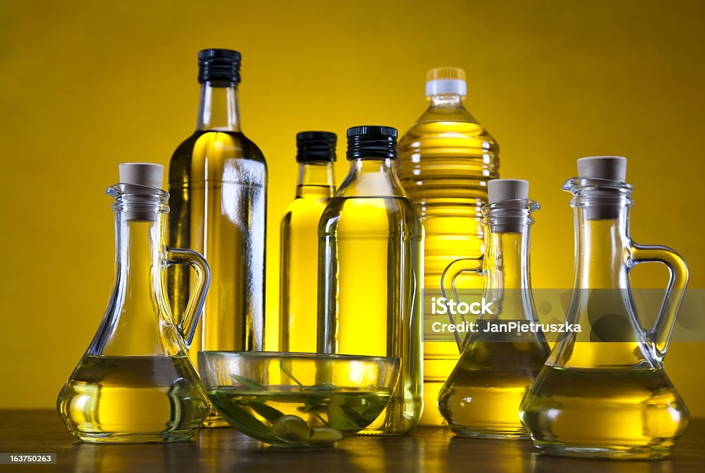 Azeite de oliva extravirgem - Foto de stock de Agricultura royalty-free