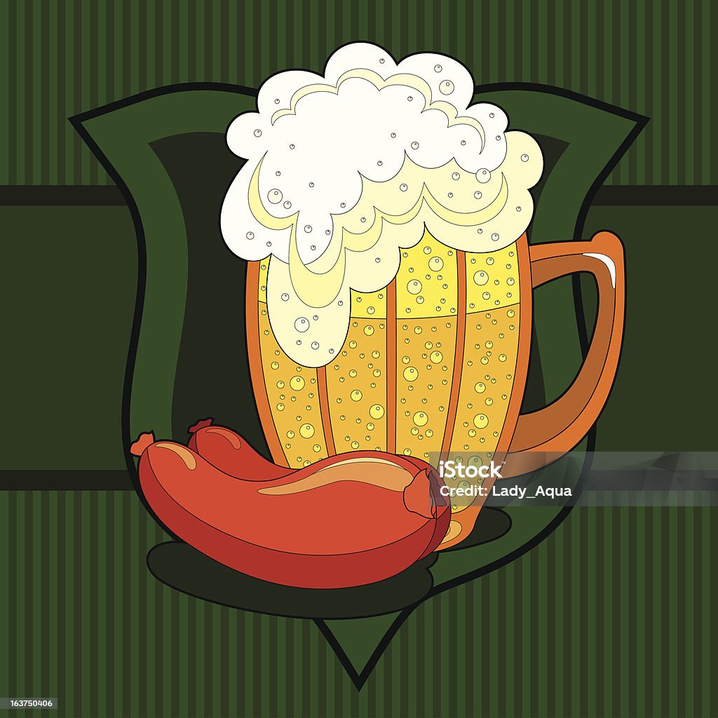 Bière en arrière-plan - clipart vectoriel de Alcool libre de droits