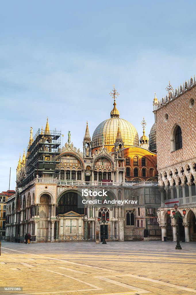 San Marco square in Venice, Italy San Marco square in Venice, Italy early in the morning Architectural Column Stock Photo