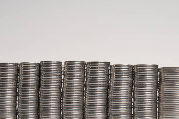 istock Pile of coins isolated on a white background. 1637514714