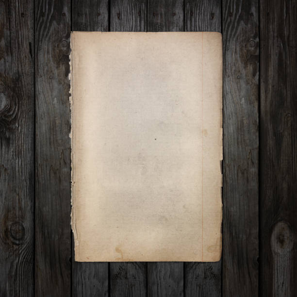 istock Old paper on wooden wall 163752331