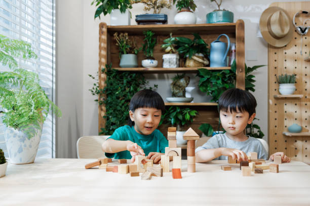istock asian brothers playing with building blocks at home 1637524091