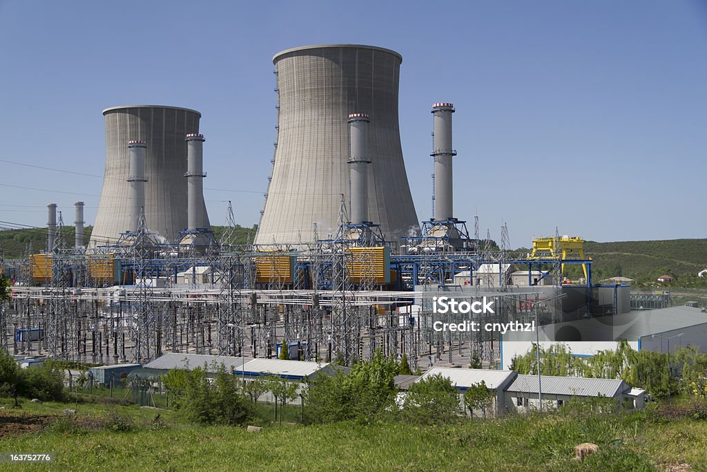 발전소 및 엔지니어 - 로열티 프리 원자력 발전소 스톡 사진