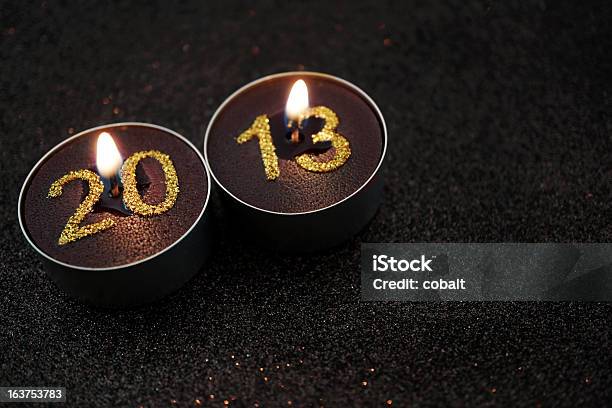 New Year Candles 2013 Stock Photo - Download Image Now - 2013, Brown, Burning