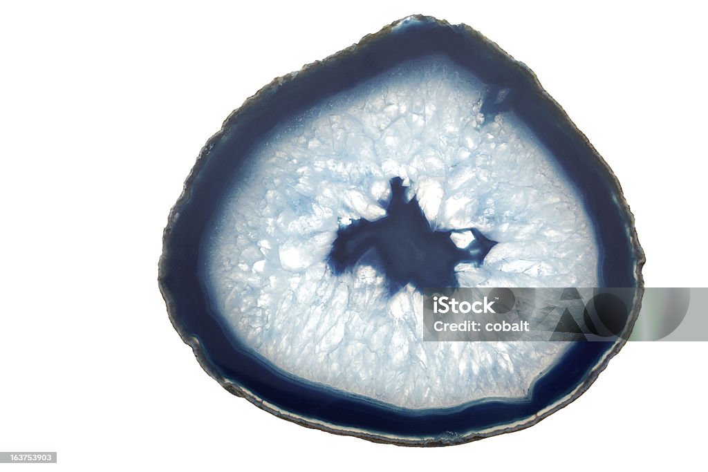 Agate bleue tranche - Photo de Agate libre de droits