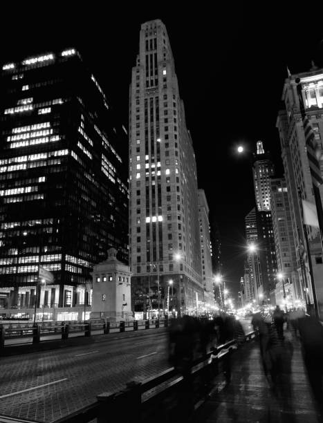 istock Chicago Night Cityscape. 1637547600