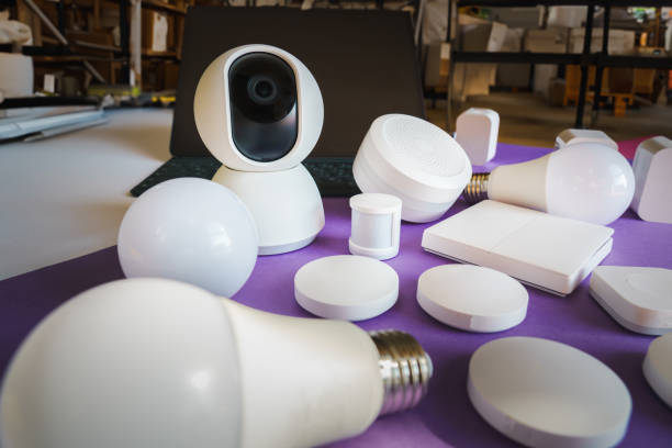 istock Smart home devices gadgets on the garage floor. 1637558701