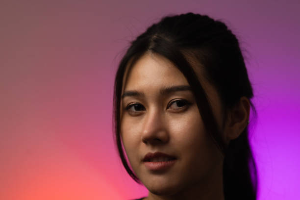 istock Woman gamer portrait. 1637610220