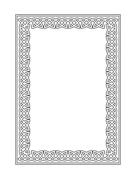 Vector illustration of Celtic Decorative Frame
