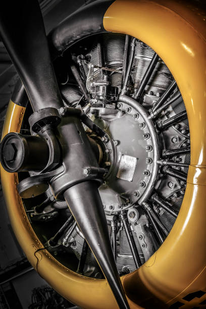 istock Plane propeller close up, SNJ Texan pilot trainer 1637762115