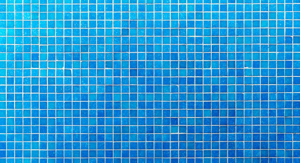 istock Blue mosaic tiles texture for background 1637877420