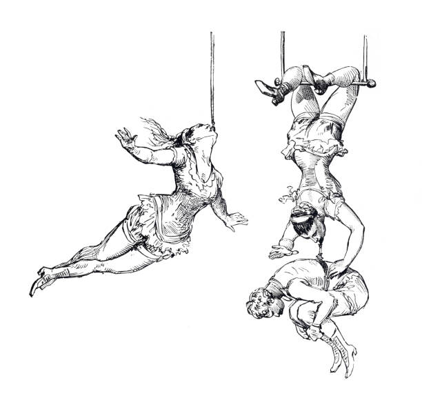 Female trapez artist in circus 1877
Original edition from my own archives
Source : Correo de Ultramar 1877