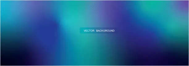 Vector illustration of Abstract blue background with blured gradient