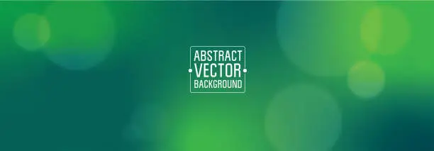 Vector illustration of Abstract green background with colorful gradient, spots and highlight.