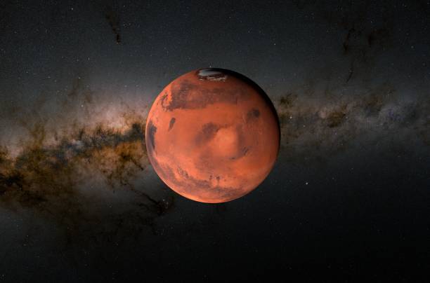 istock Mars planet in the solar system - 3d illustration, closeup view 1638003787