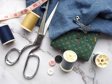 tools and necessities for sewing items