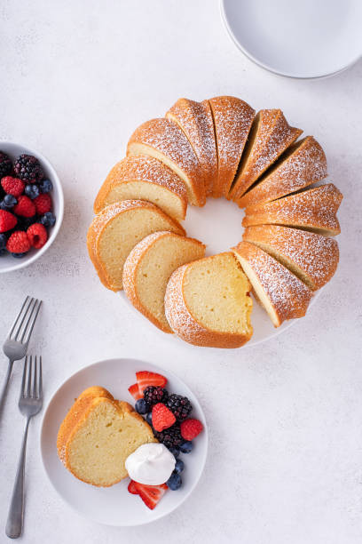 istock Pound cake, traditional vanilla or sour cream flavor 1638099790