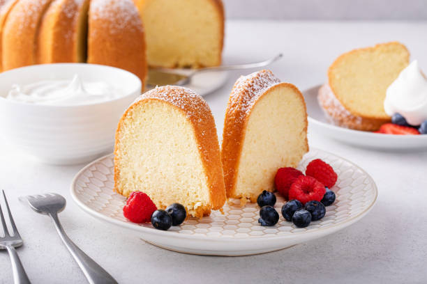 istock Pound cake, traditional vanilla or sour cream flavor 1638099793