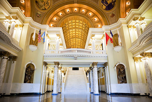 bâtiment du capitole de l'état du dakota du sud - south dakota pierre state capitol building usa photos et images de collection
