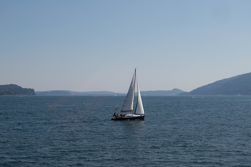 Lake Maggiore seen from a boat