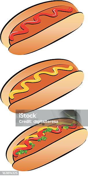 Hot Dogschnellimbiss Stock Vektor Art und mehr Bilder von Brötchen - Brötchen, Feiern, Geschwindigkeit