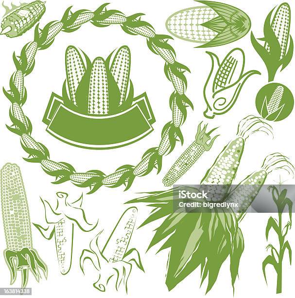 Corn Design Element Design Elements Corn Stock Illustration - Download Image Now ...