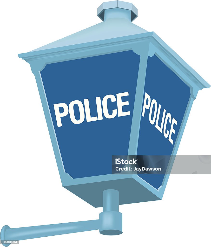 Lámpara de policía - arte vectorial de Comisaría libre de derechos