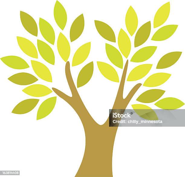 Wiosną Drzewo Wektor - Stockowe grafiki wektorowe i więcej obrazów Bez ludzi - Bez ludzi, Drzewo, Grafika wektorowa