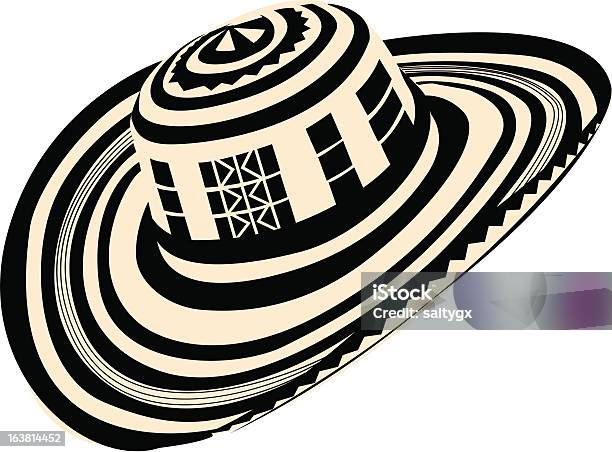 Sombrero Volteado - Arte vetorial de stock e mais imagens de Colômbia - Colômbia, Chapéu, Sombreiro