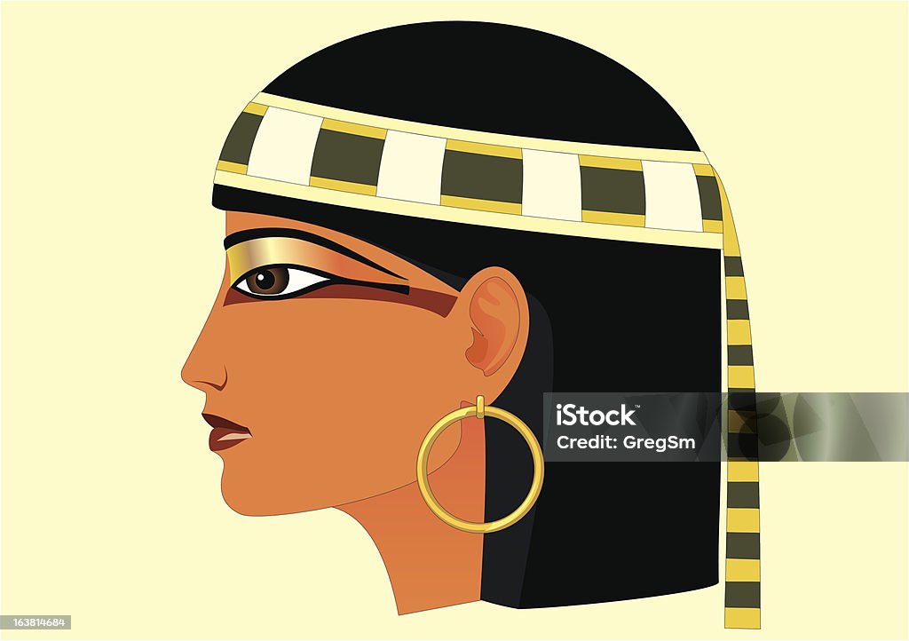 Egipto perfil - Royalty-free Abstrato arte vetorial