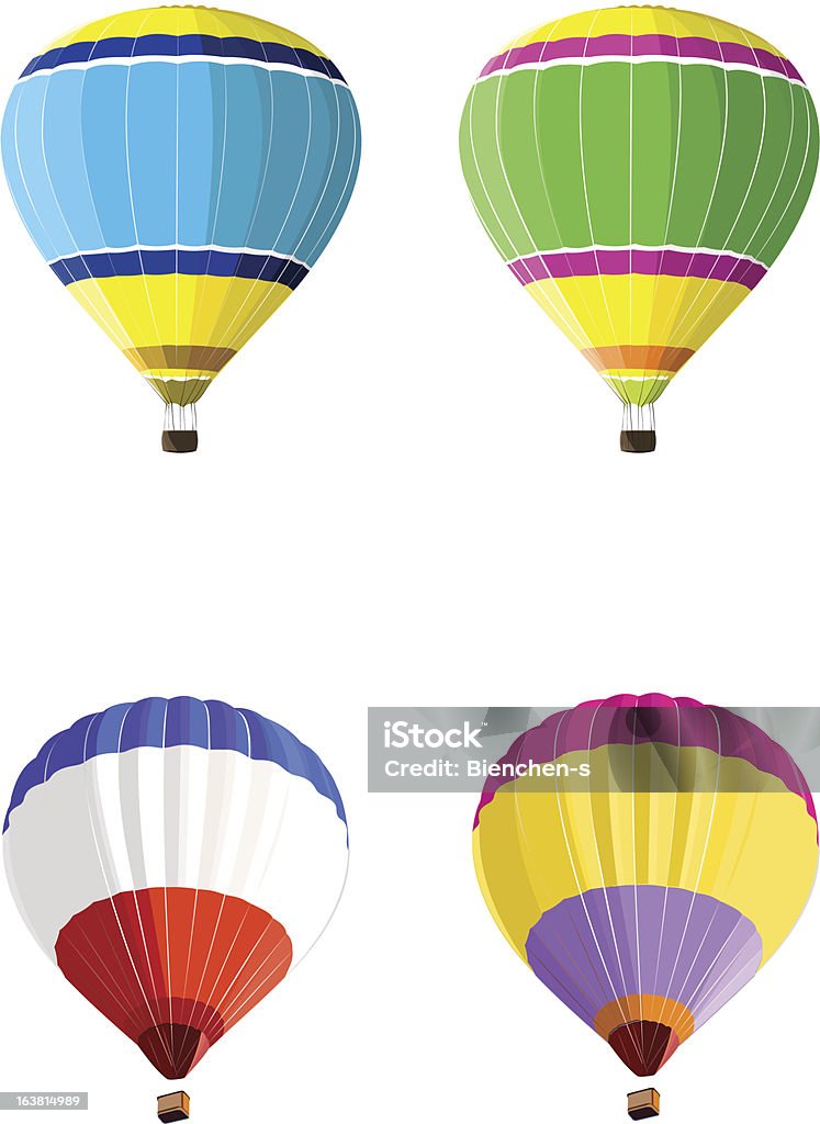 Balão de ar quente - Vetor de Balão de ar quente royalty-free