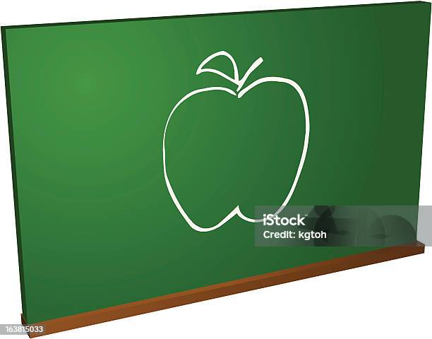 Apple Quadro Negro - Arte vetorial de stock e mais imagens de Aluno da Escola Primária - Aluno da Escola Primária, Aprender, Clip Art