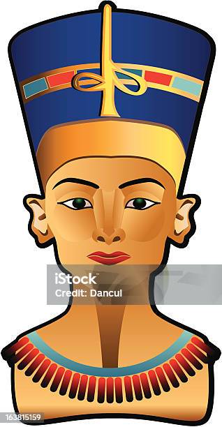 Nefertiti - Immagini vettoriali stock e altre immagini di Antica civiltà - Antica civiltà, Antico Egitto, Clip art