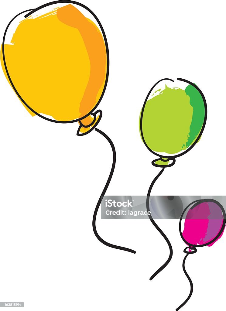 Latające Balony - Grafika wektorowa royalty-free (Balon)