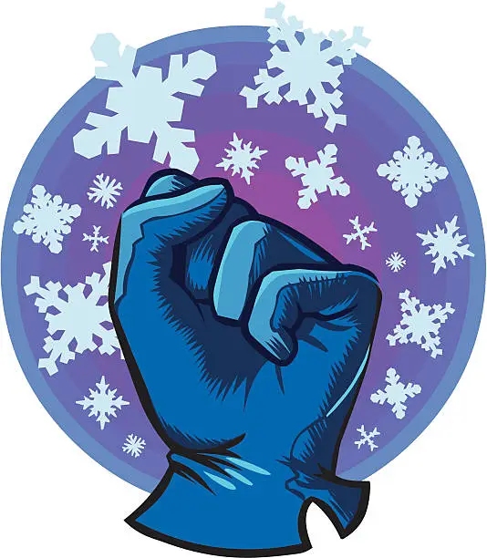 Vector illustration of Frosty Fist