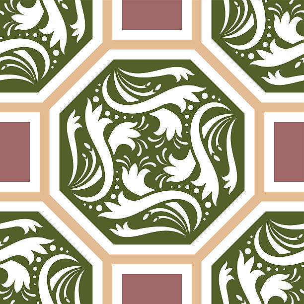 Octogan Patern 260+ Octagon Floor Tile Stock Illustrations, Royalty-Free Vector ...