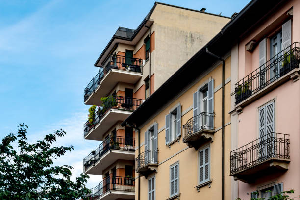 istock Buildings in Como in Italy 1638158517