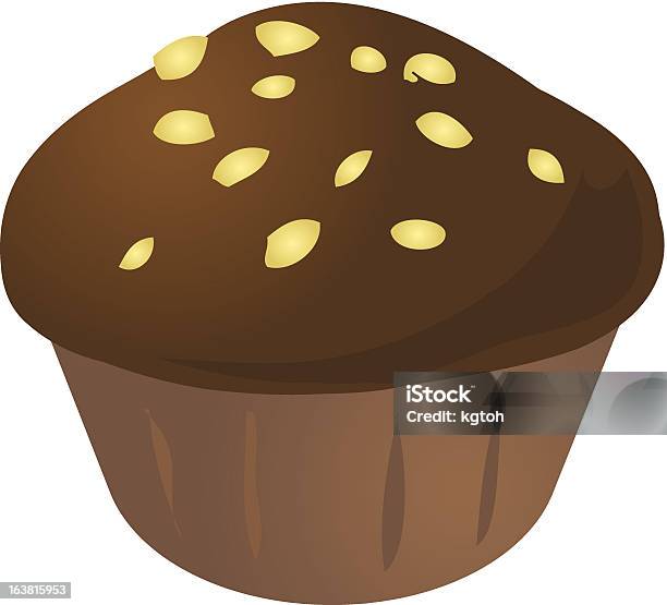 Vetores de Cupcake Bolinho e mais imagens de Alimentação Não-saudável - Alimentação Não-saudável, Amêndoa, Bolinho