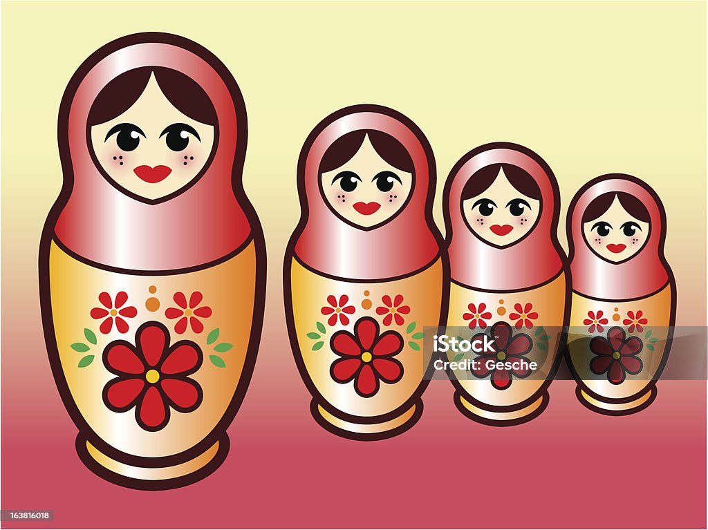 Matryoshka 人形 - おもちゃのロイヤリティフリーベクトルアート