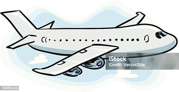 Passenger Airplane Stock Illustration - Download Image Now - Aerospace Industry, Air Vehicle, Airplane