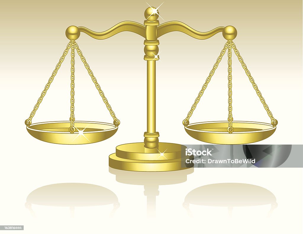 Balança da Justiça - Vetor de Balança da Justiça royalty-free