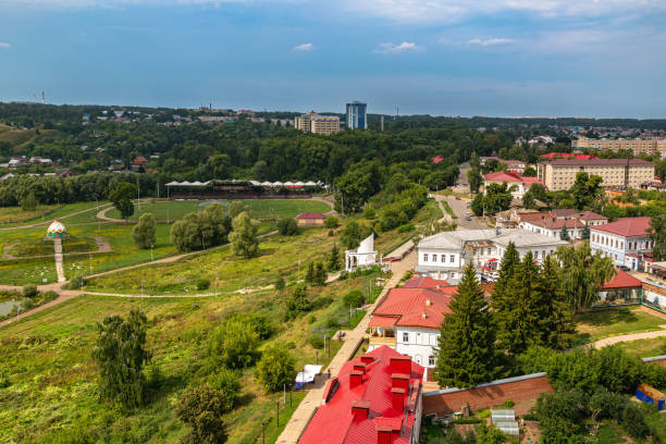 istock Yelabuga city from a bird's eye view 1638170930