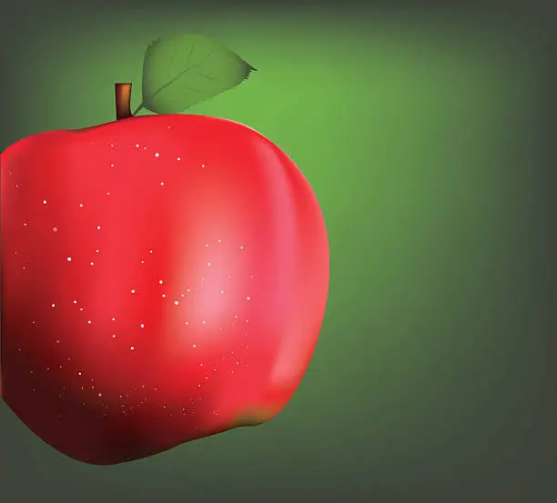 Vector illustration of Red Apple