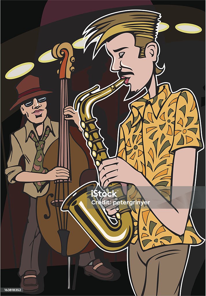 Cool Jazz - arte vectorial de Arte cultura y espectáculos libre de derechos