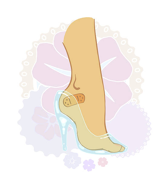 Fairy Tale Foot Care vector art illustration