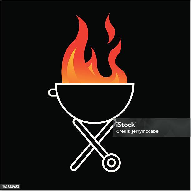 Zona Barbecue - Immagini vettoriali stock e altre immagini di Cibi e bevande - Cibi e bevande, Cucinare, Griglia per barbecue