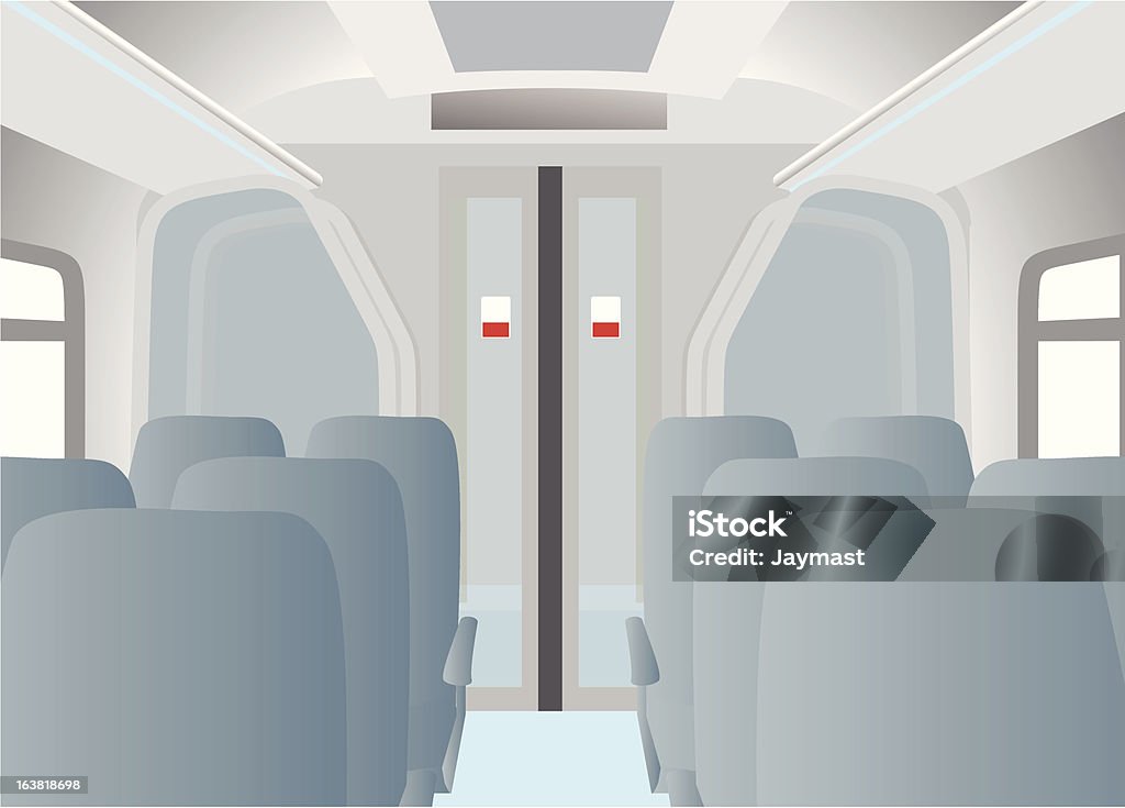 interior de comboio - Royalty-free Assento de Veículo arte vetorial