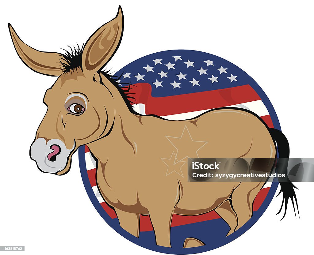 Burro político - arte vectorial de Animal libre de derechos