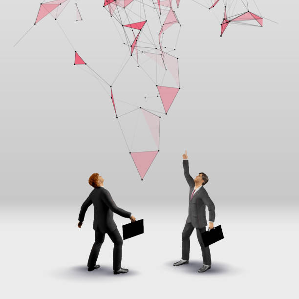 istock Businessmen pointing up for business concept 1638191571